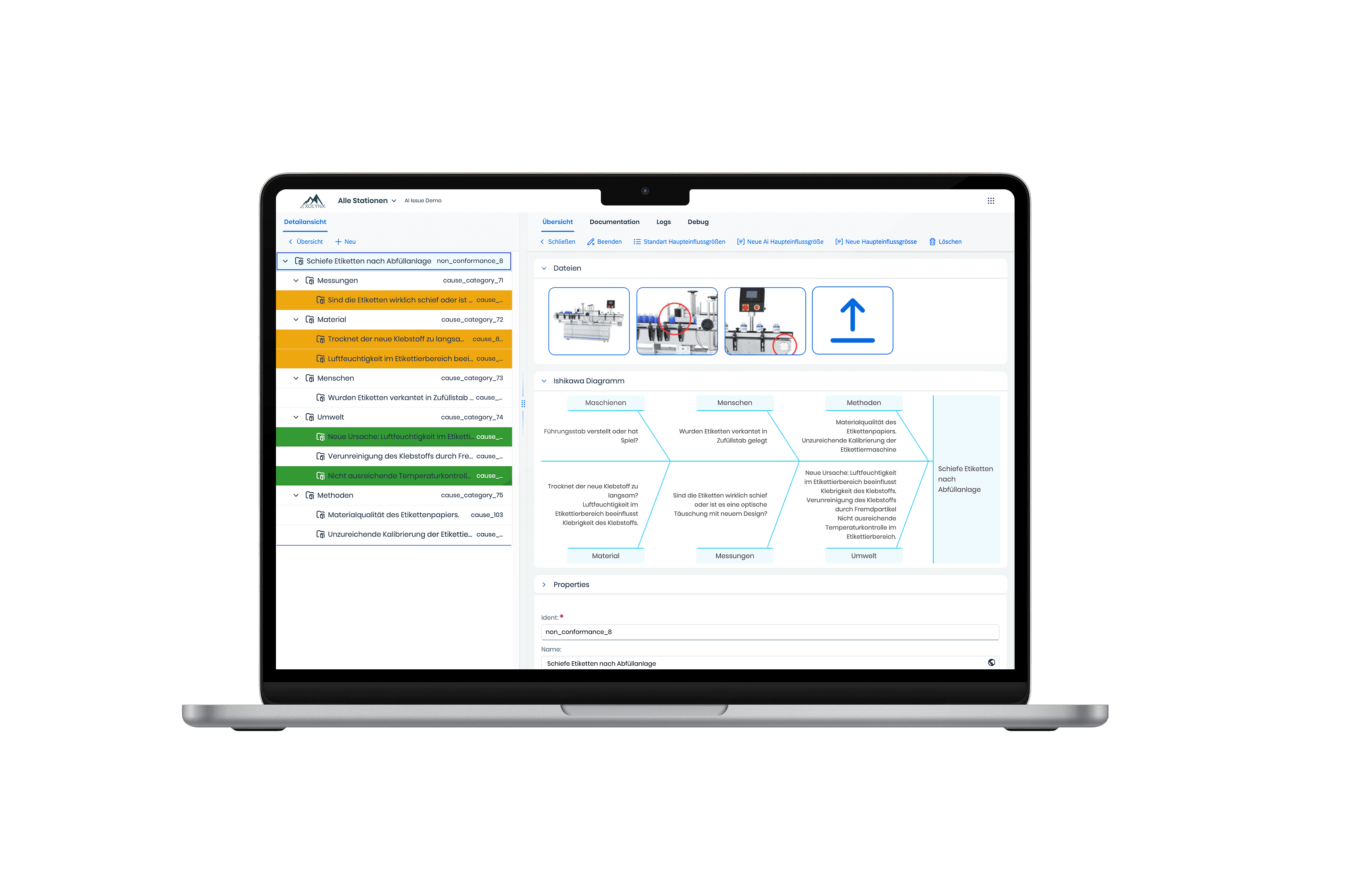 Application of Root Cause Analysis (RCA) with Exolynk