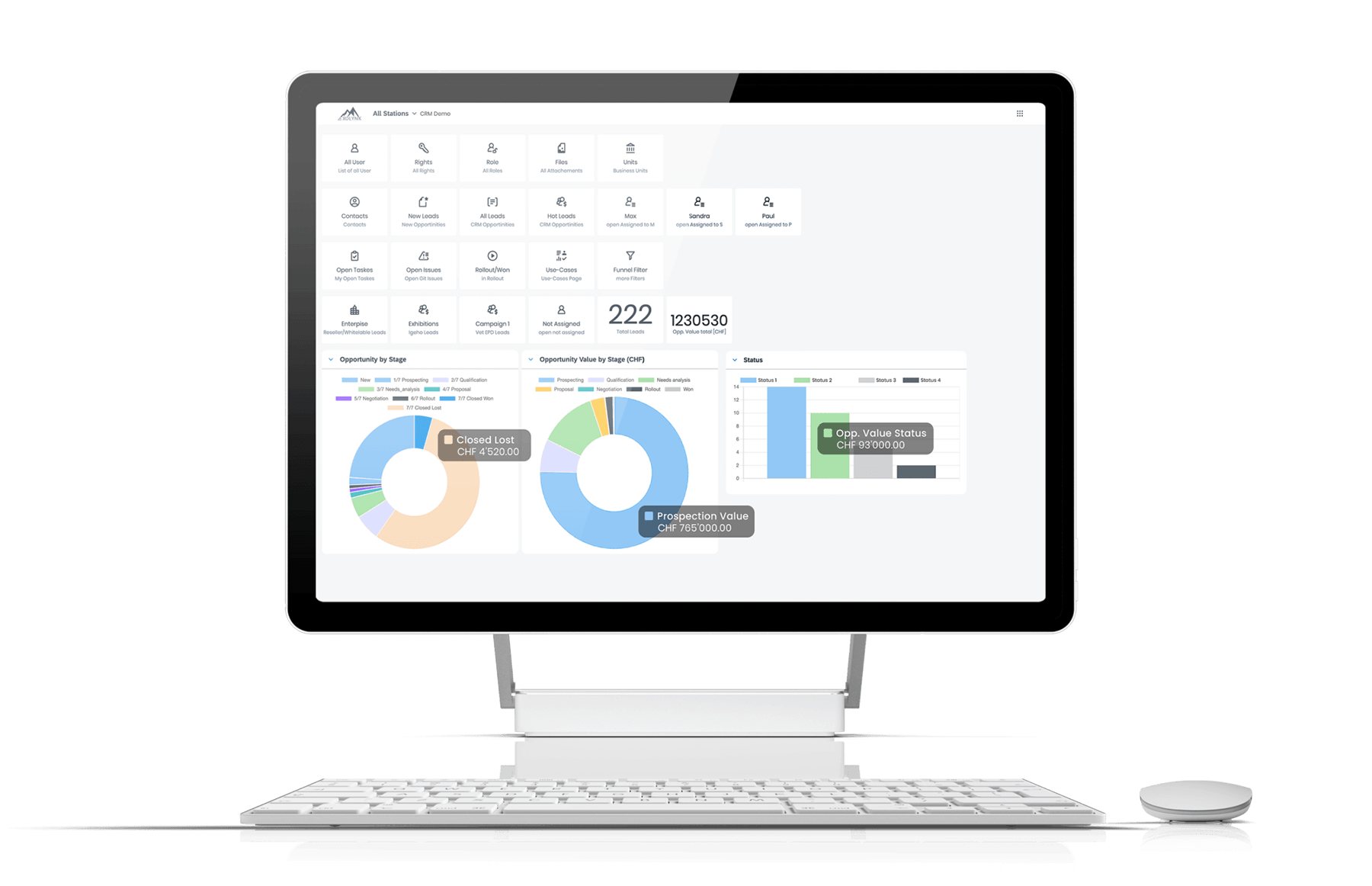 Customer & lead management, the way sales actually works.